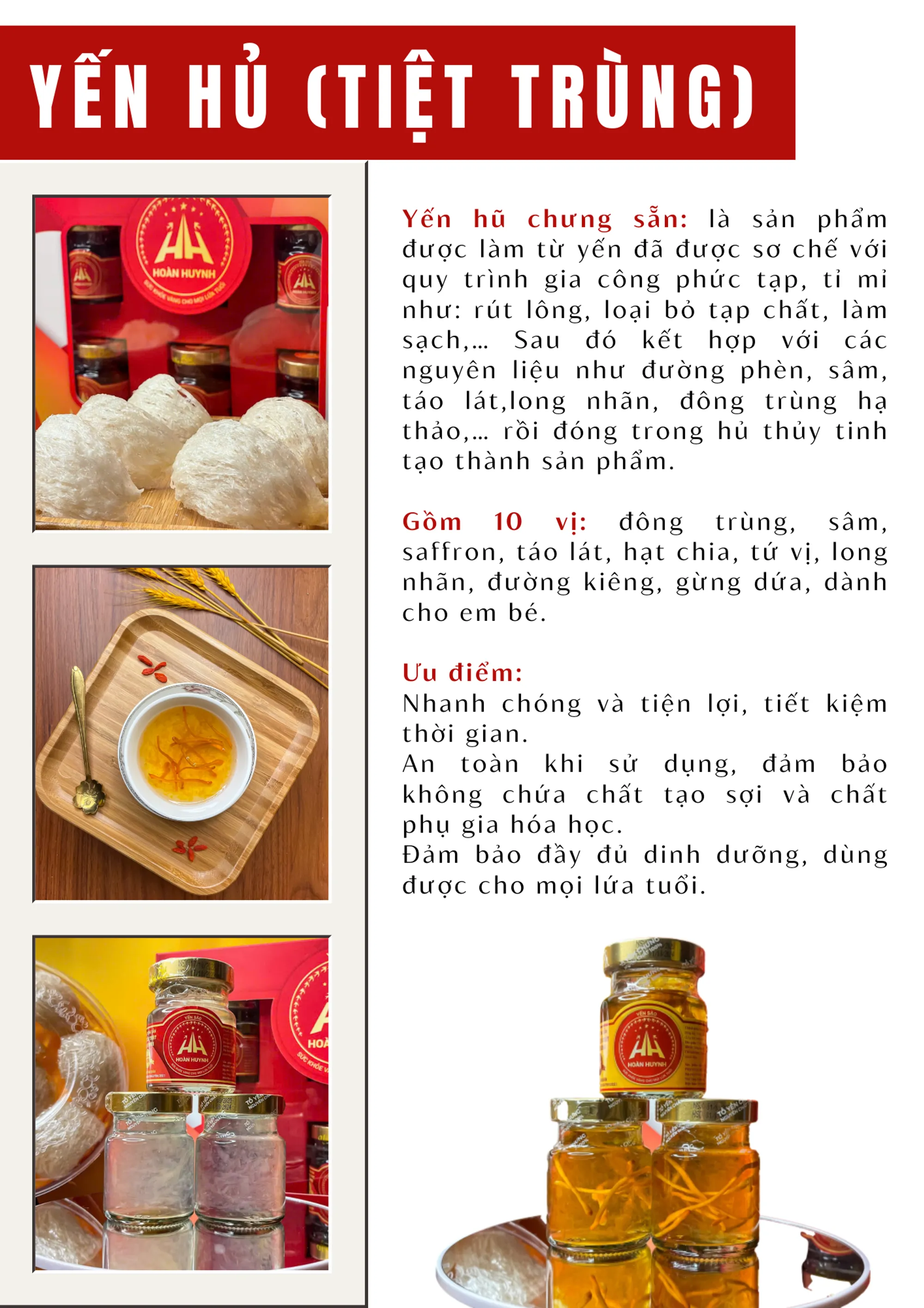 Yến hủ tiệt trùng